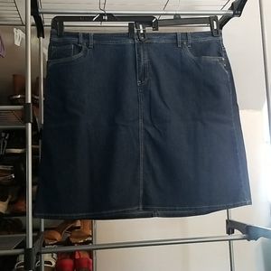 Plus Size Denim Skirt